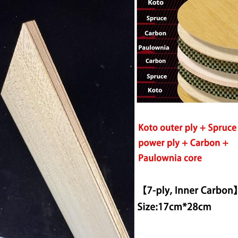 Table Tennis Equipment - Koto DIY 탁구 블레이드 우드 7겹