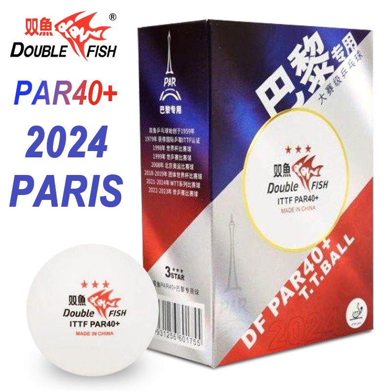 Table Tennis France - 더블 피쉬 PAR 40+ 탁구공 3스타