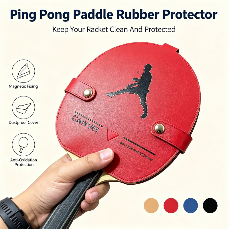 Table Tennis Rubber Protective Film - 자석식 탁구 라켓 보호 커버, 산화